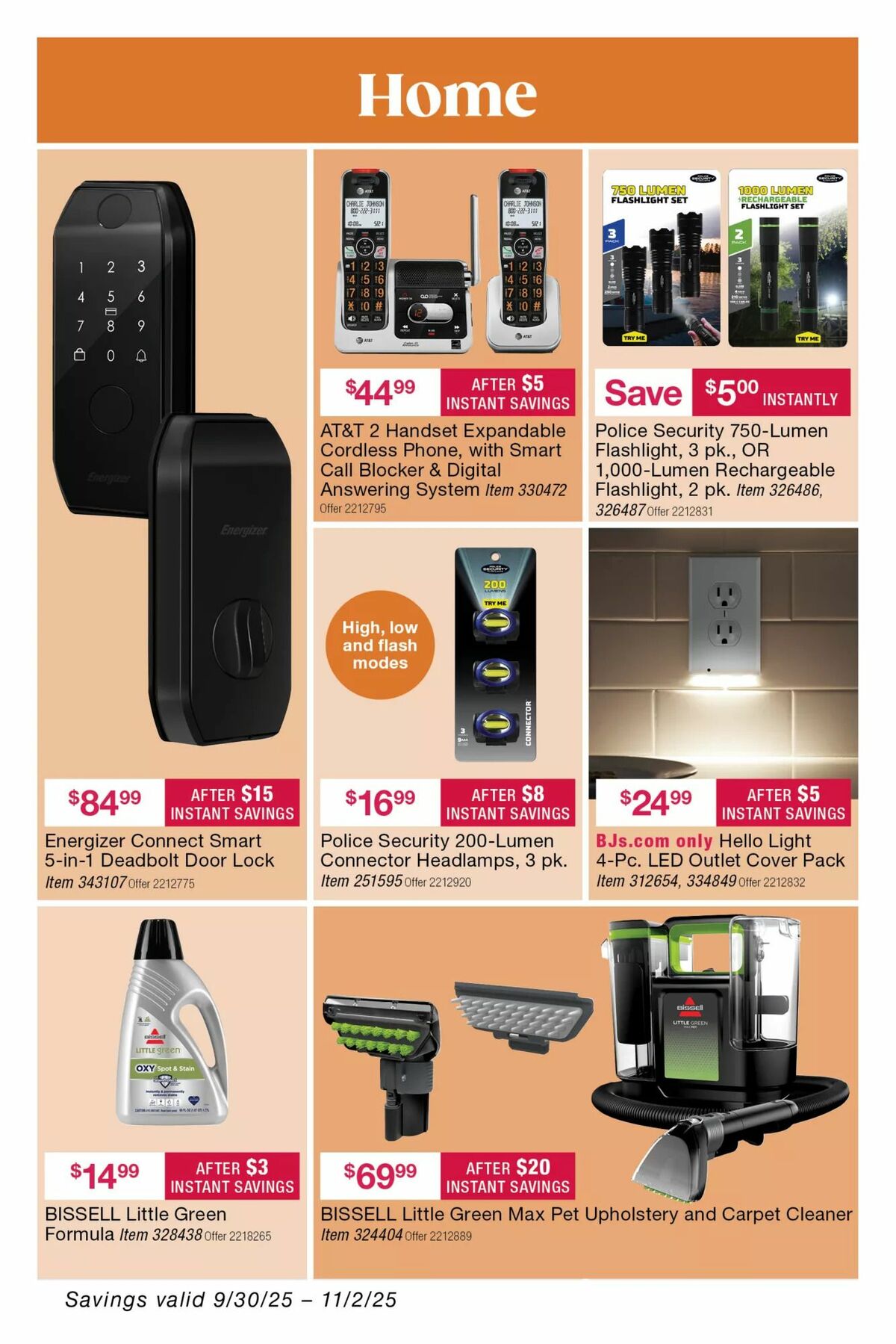 BJ's Wholesale Club Weekly Ad from September 30