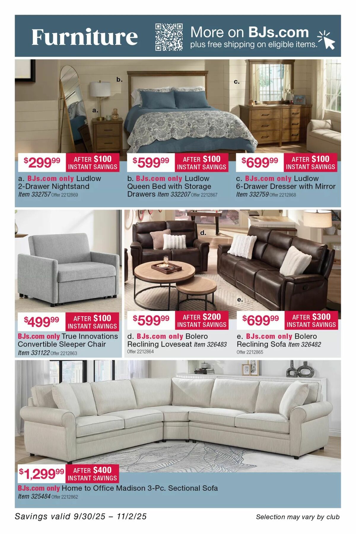 BJ's Wholesale Club Weekly Ad from September 30