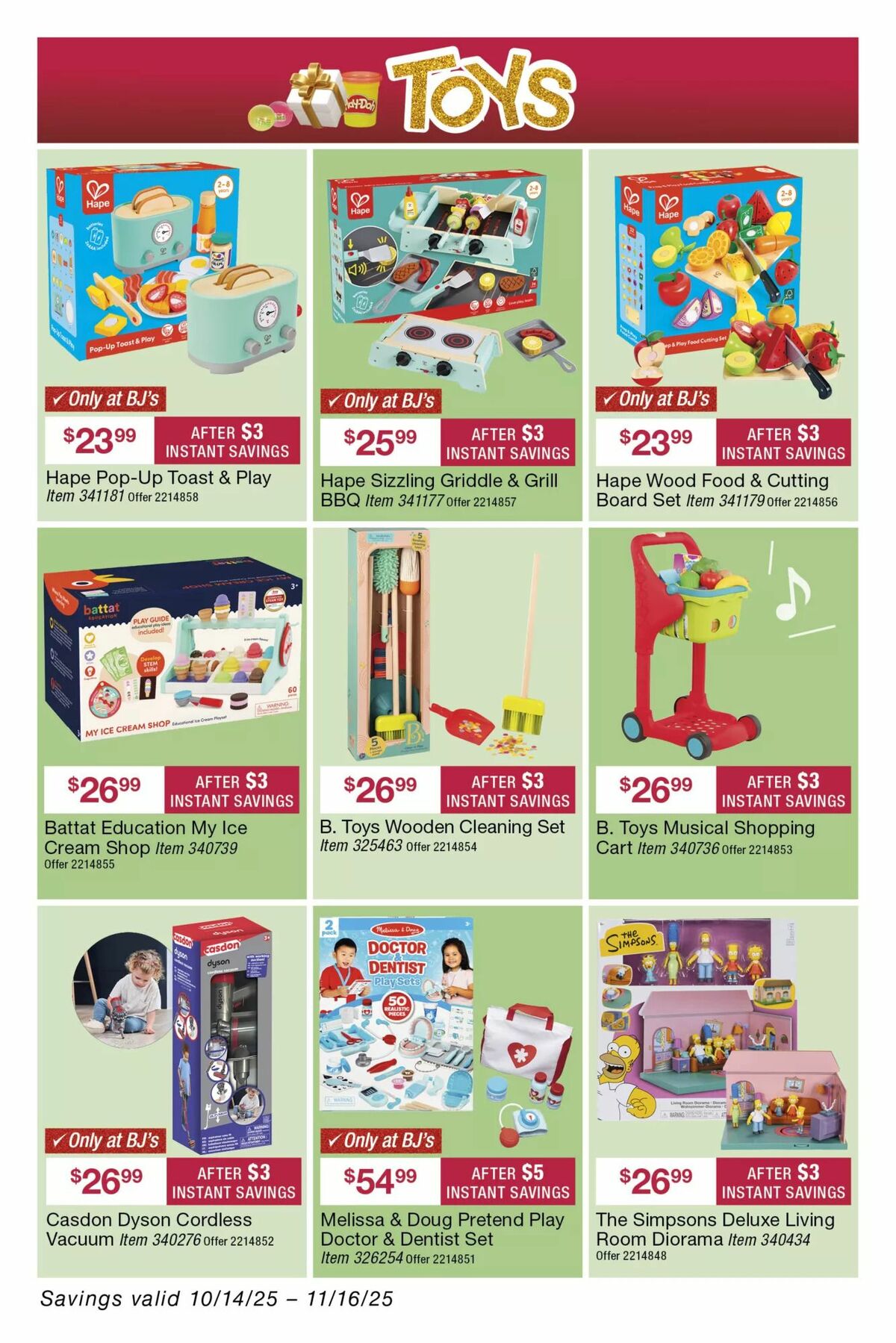 BJ's Wholesale Club Weekly Ad from October 28