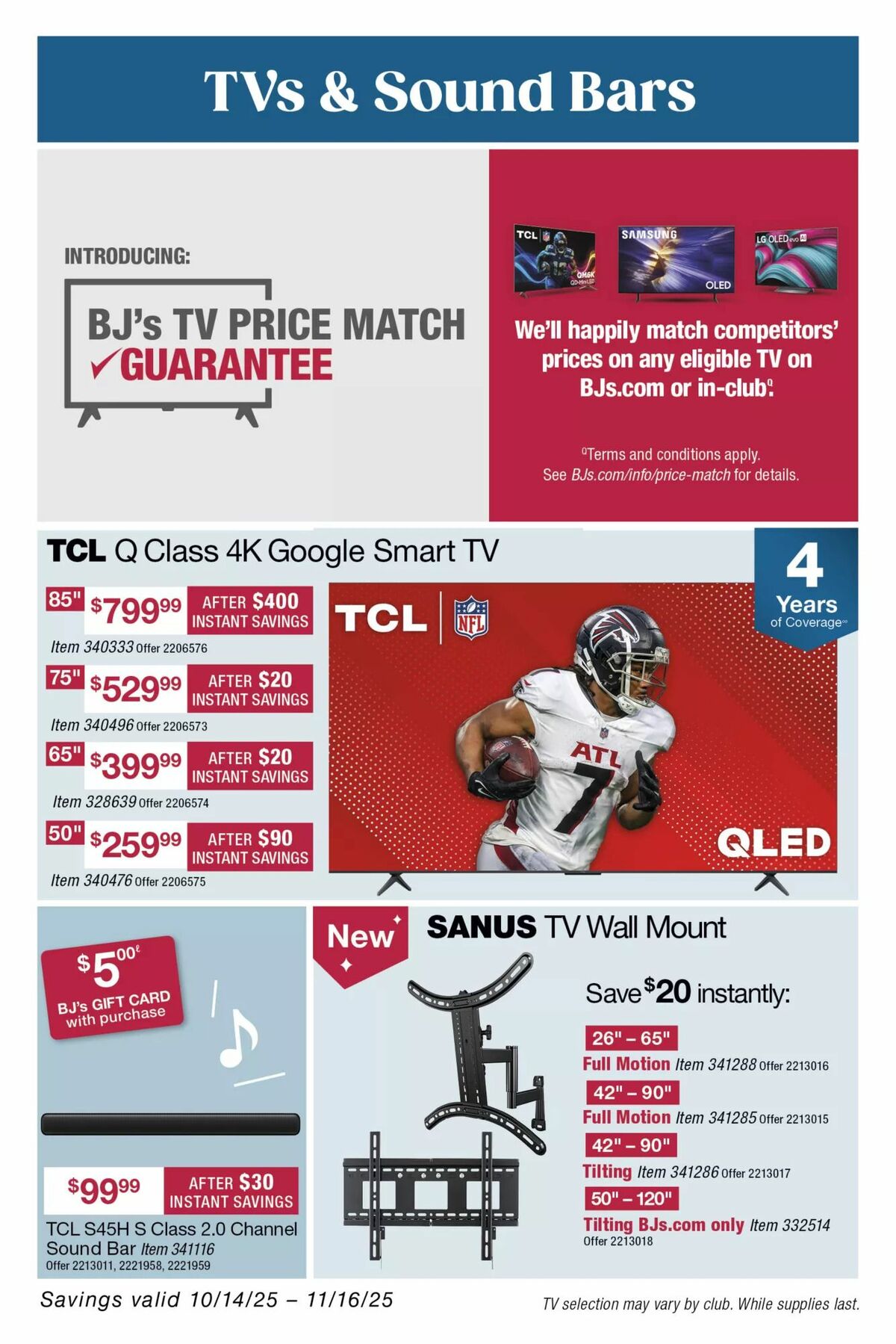 BJ's Wholesale Club Weekly Ad from October 28