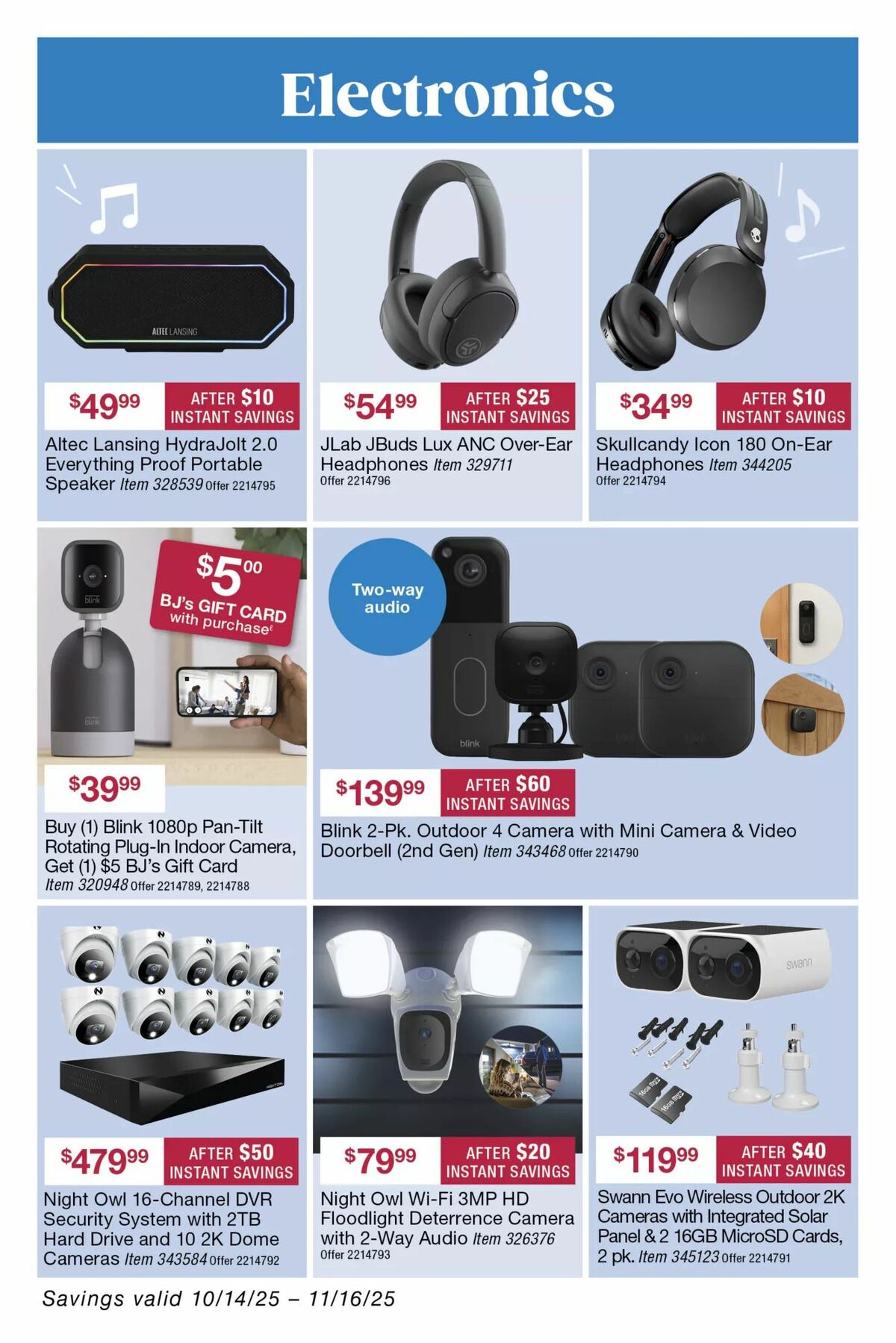BJ's Wholesale Club Weekly Ad from October 28