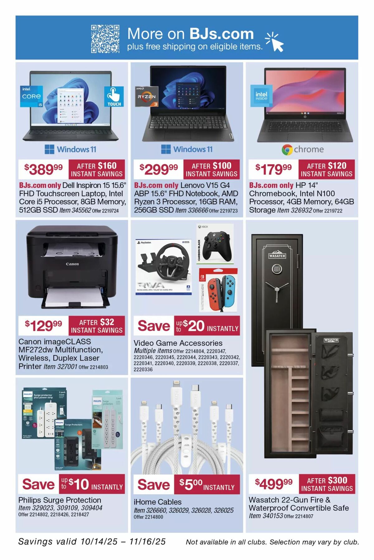 BJ's Wholesale Club Weekly Ad from October 28