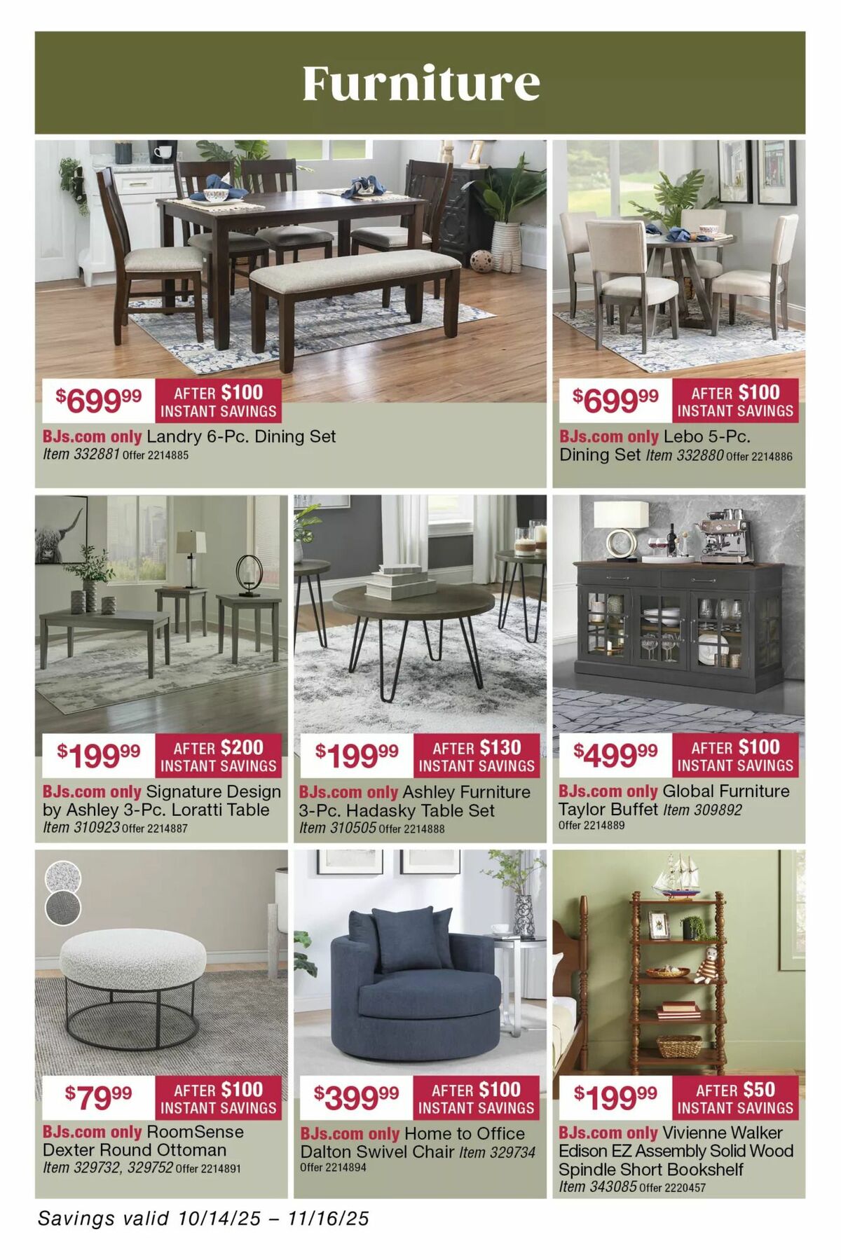 BJ's Wholesale Club Weekly Ad from October 28