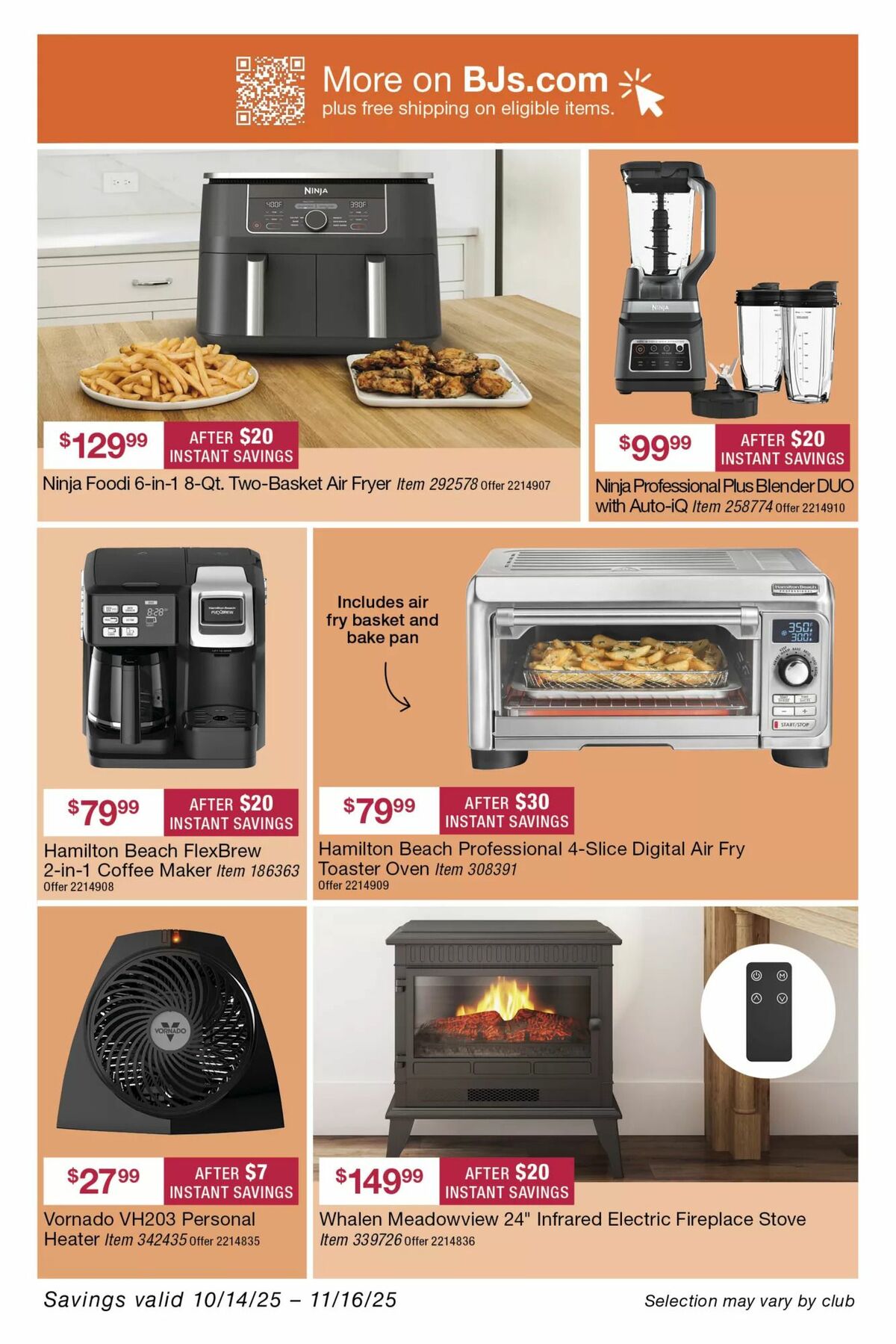 BJ's Wholesale Club Weekly Ad from October 28
