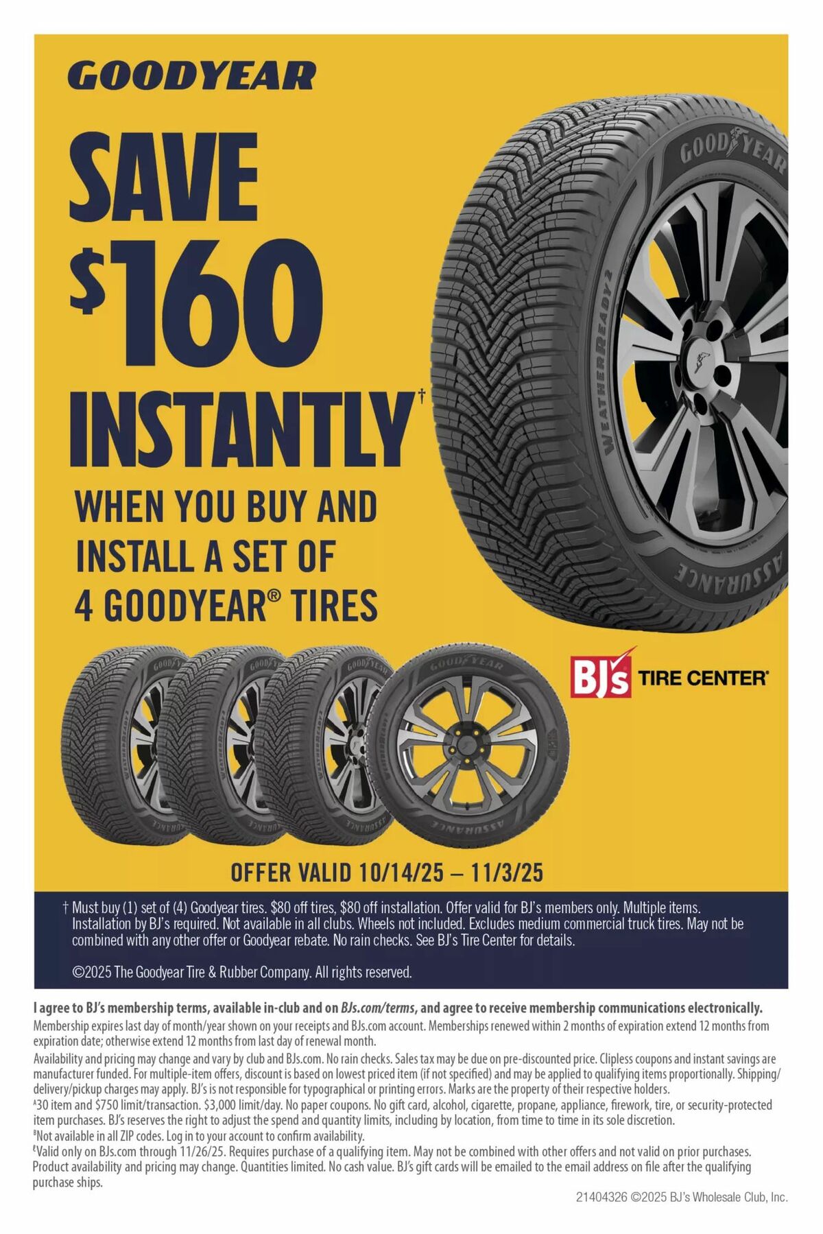 BJ's Wholesale Club Weekly Ad from October 28