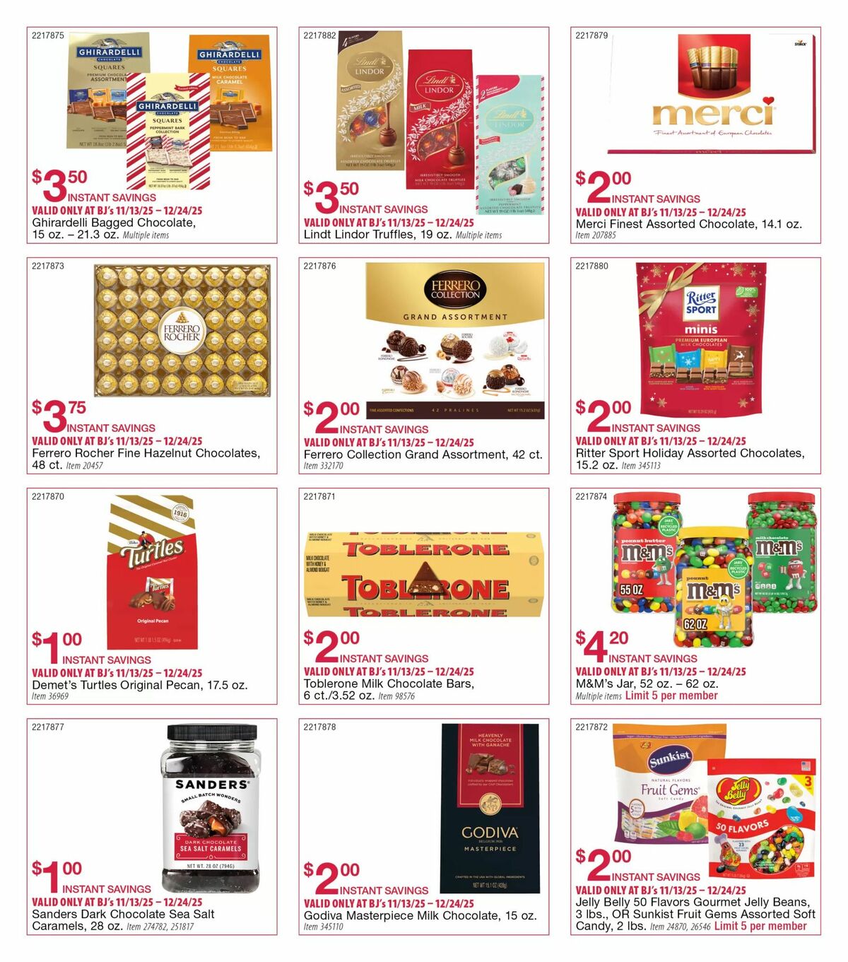 BJ's Wholesale Club Weekly Ad from November 13