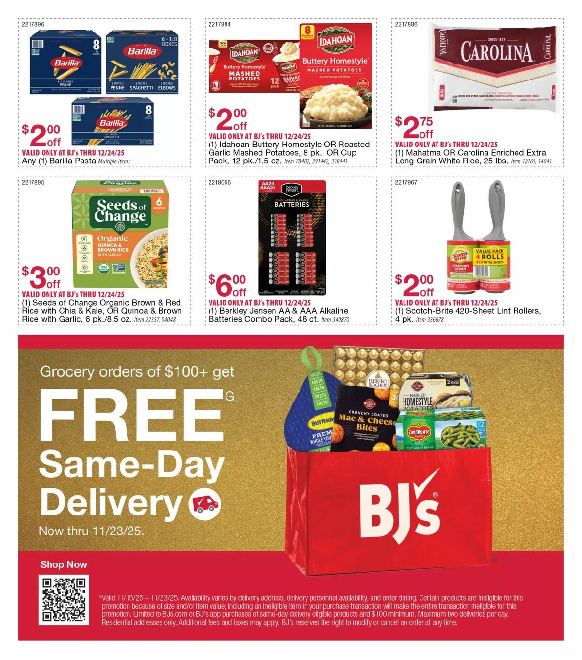 BJ's Wholesale Club Weekly Ad from November 13