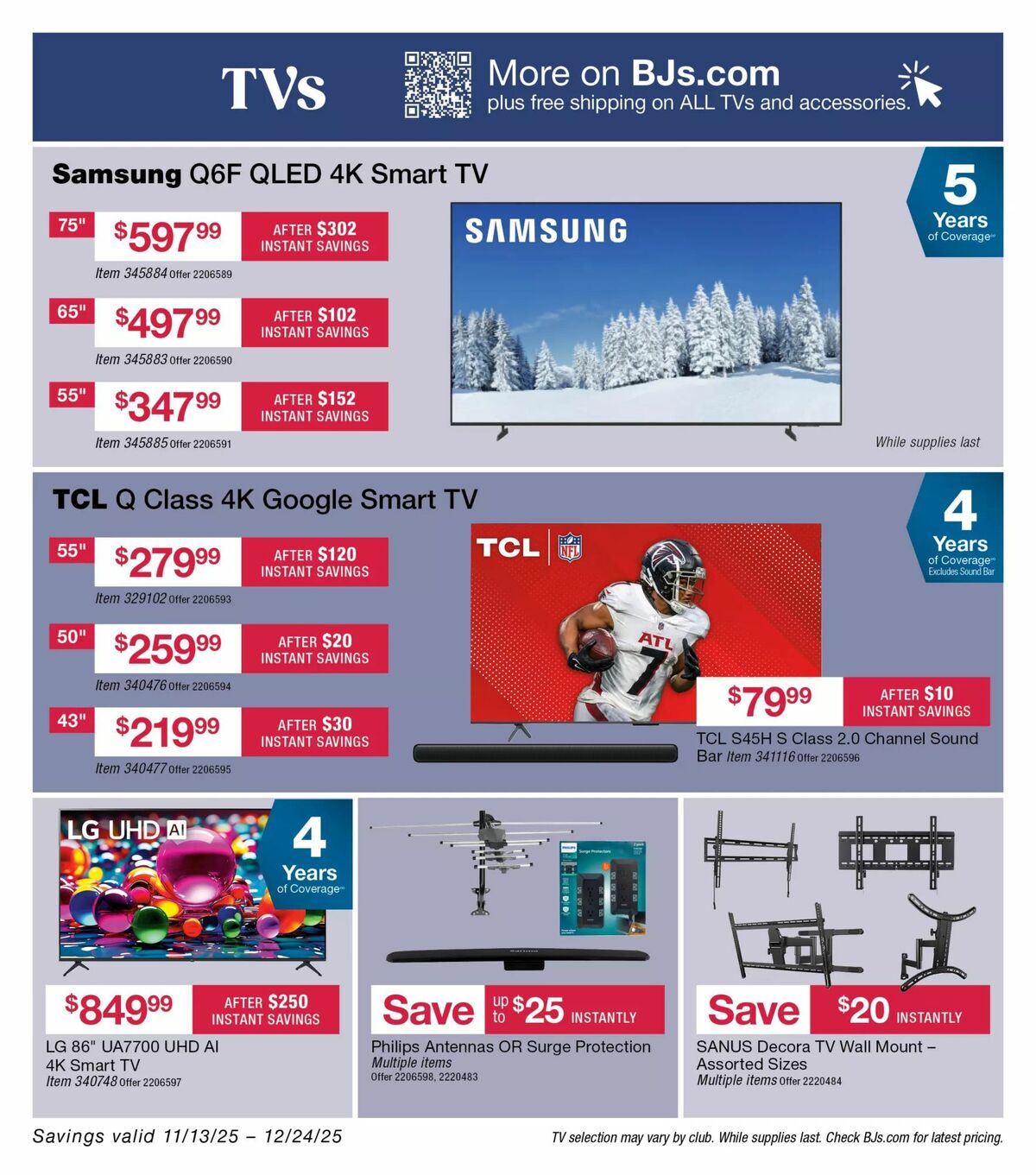 BJ's Wholesale Club Weekly Ad from November 13