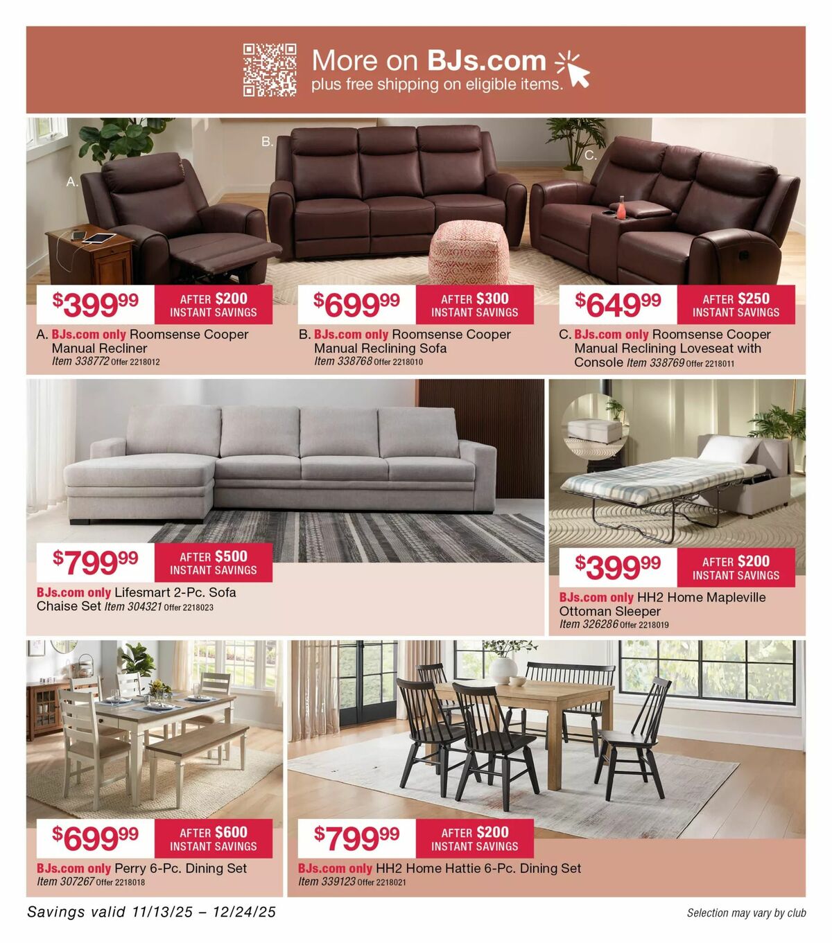 BJ's Wholesale Club Weekly Ad from November 13
