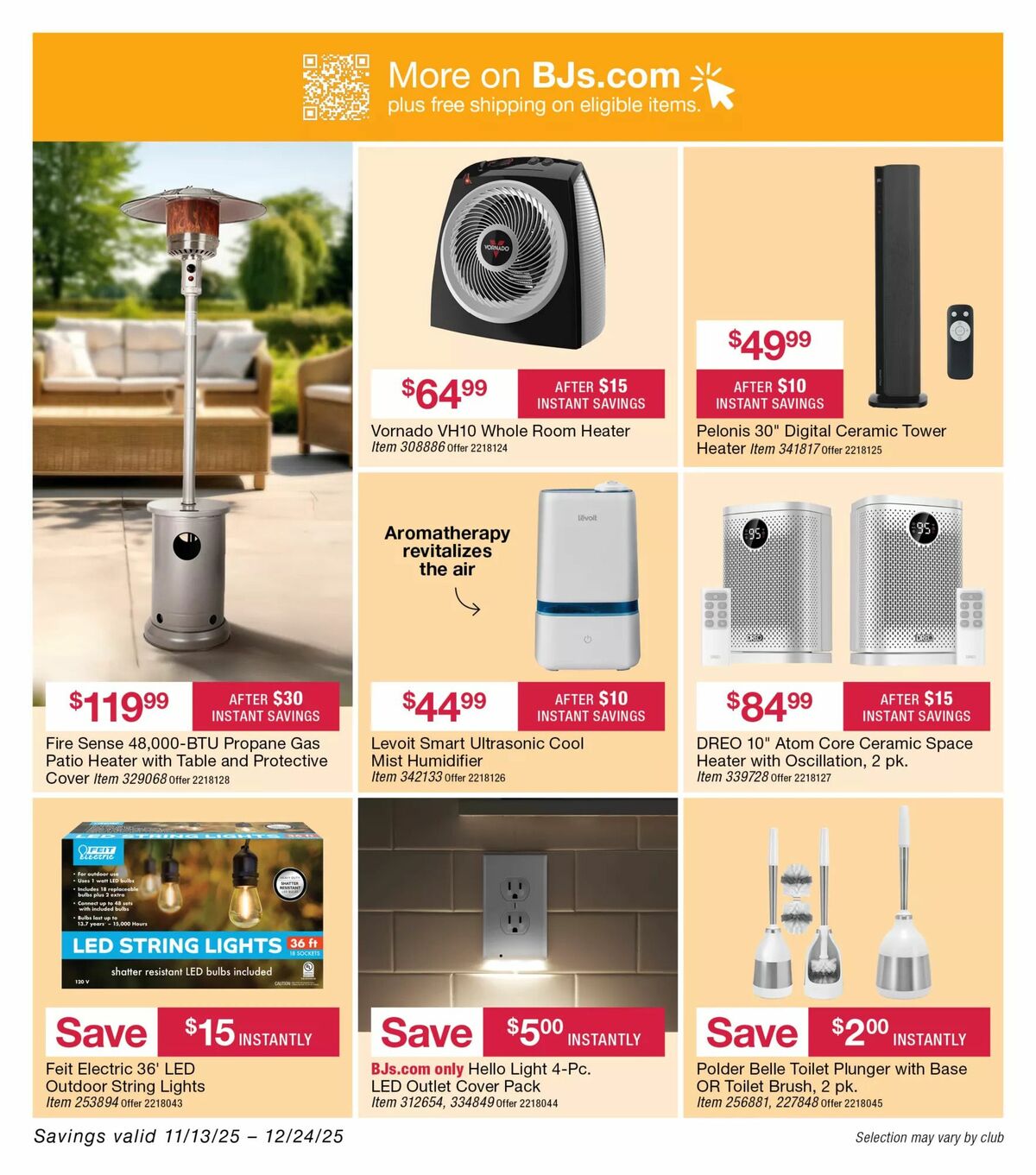 BJ's Wholesale Club Weekly Ad from November 13