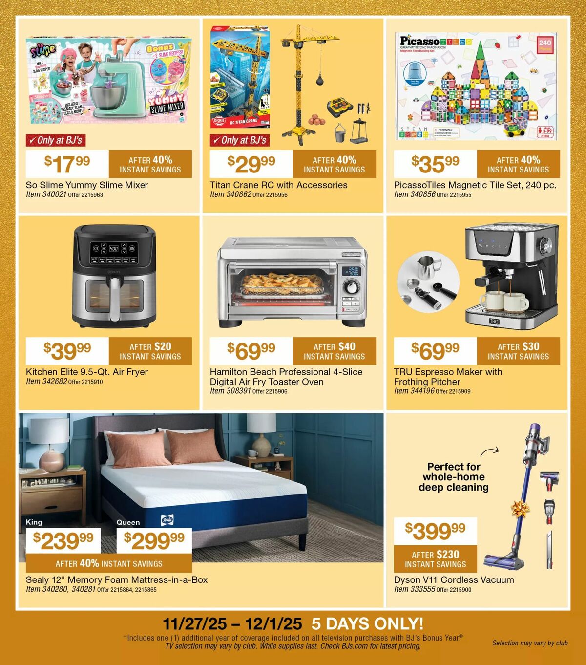 BJ's Wholesale Club Weekly Ad from November 13