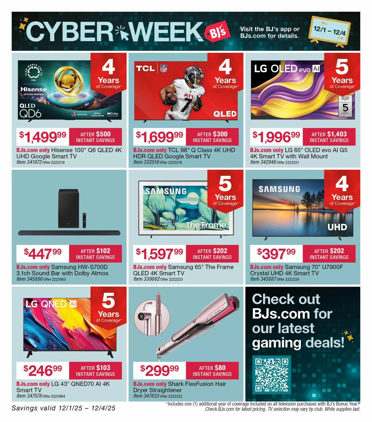 BJ's Wholesale Club Weekly Ad from November 13