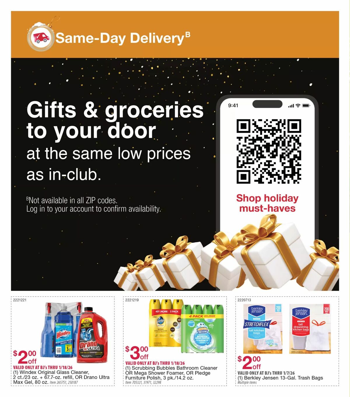 BJ's Wholesale Club Weekly Ad from December 22