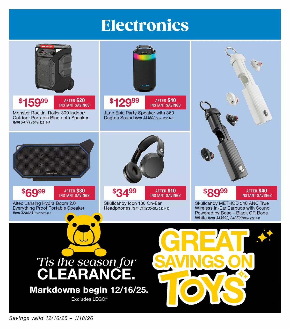 BJ's Wholesale Club Weekly Ad from December 22