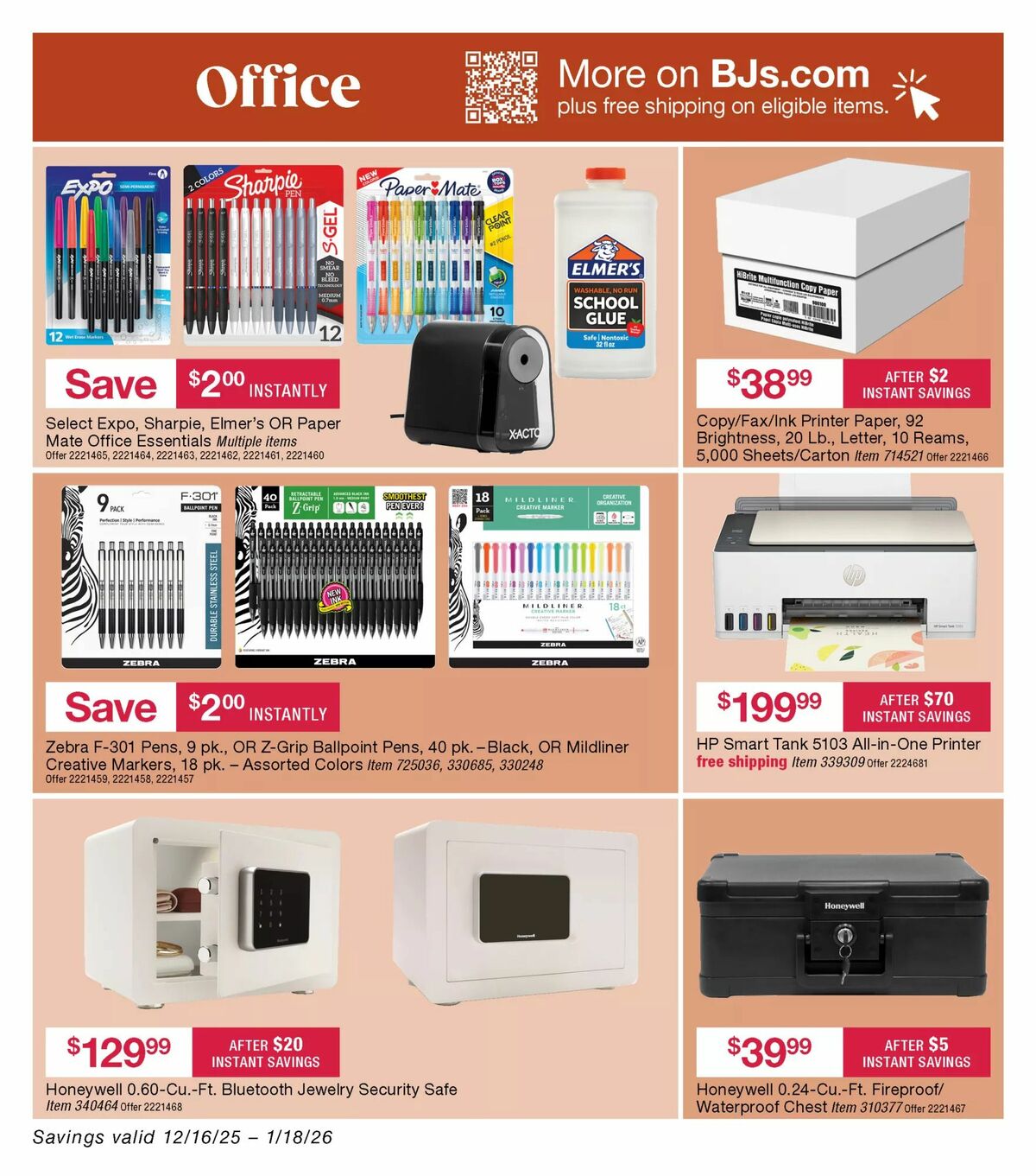 BJ's Wholesale Club Weekly Ad from December 22