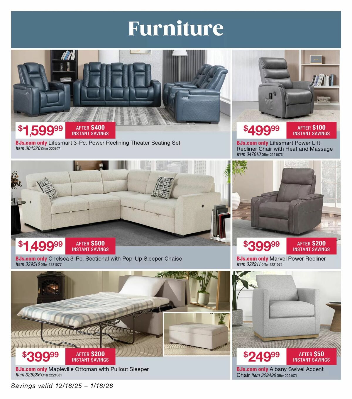 BJ's Wholesale Club Weekly Ad from December 22