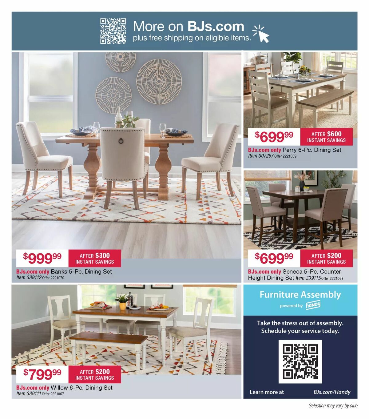 BJ's Wholesale Club Weekly Ad from December 22