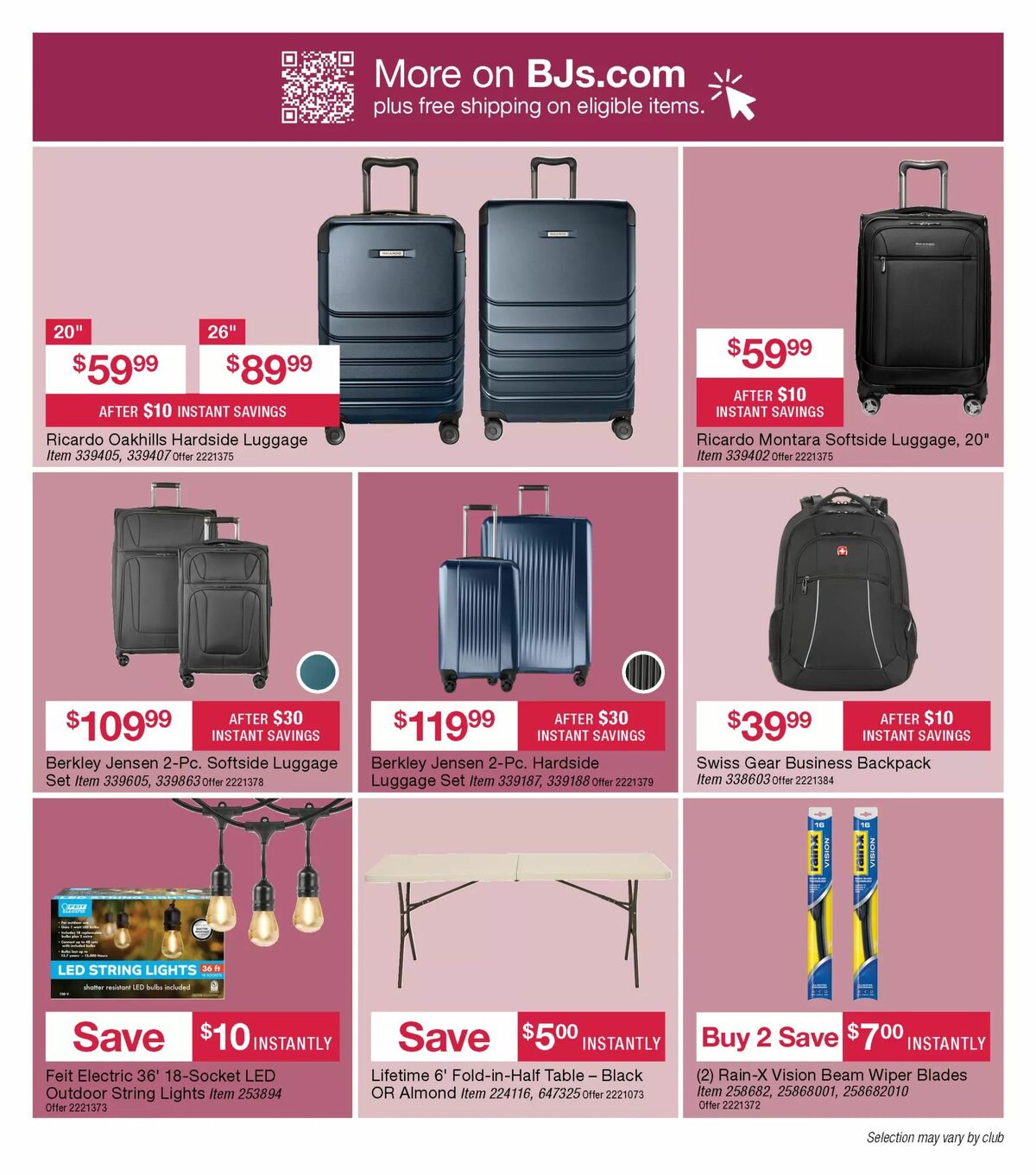 BJ's Wholesale Club Weekly Ad from December 22