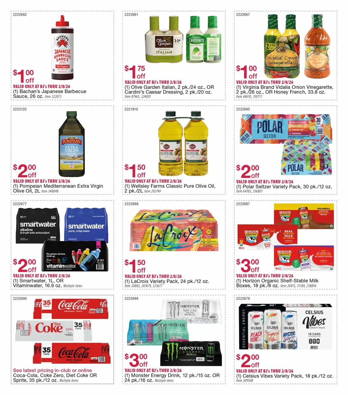 BJ's Wholesale Club Weekly Ad from January 12