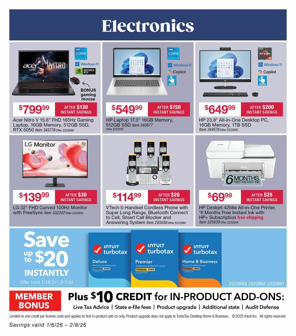 BJ's Wholesale Club Weekly Ad from January 12