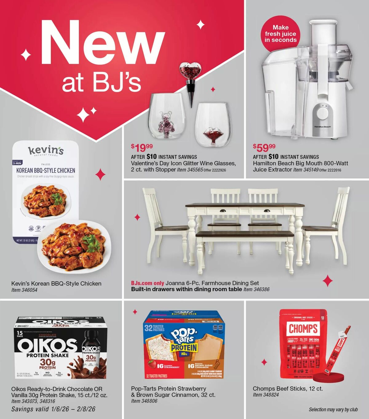BJ's Wholesale Club Weekly Ad from January 12
