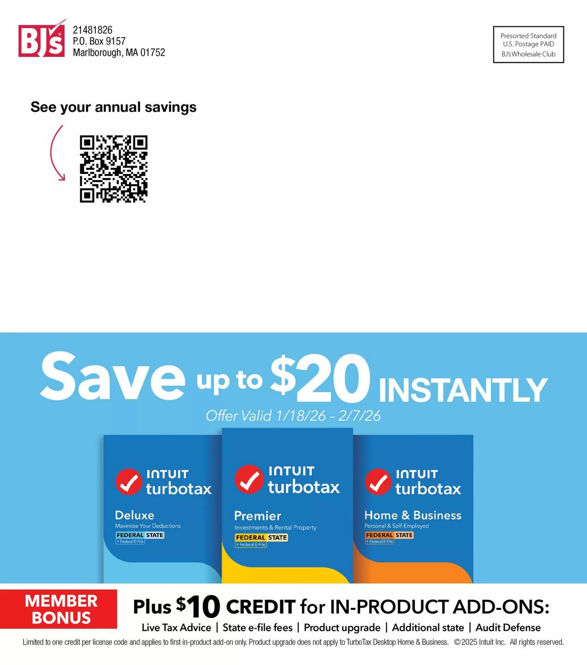 BJ's Wholesale Club Weekly Ad from January 12