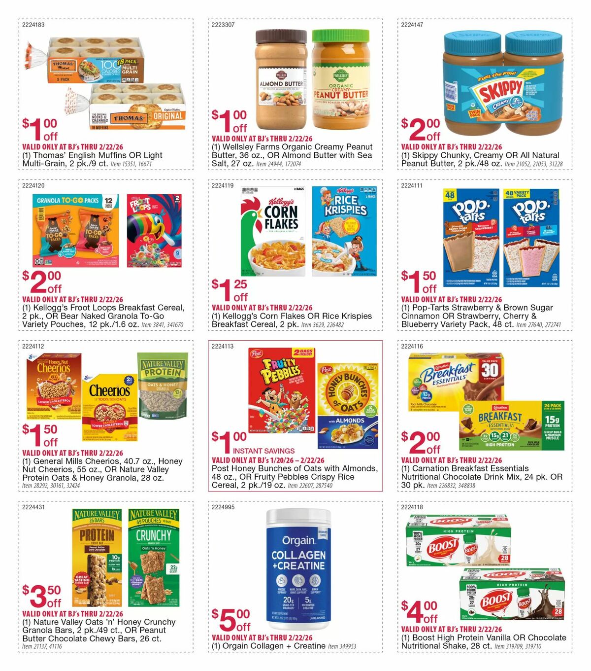 BJ's Wholesale Club Weekly Ad from January 29