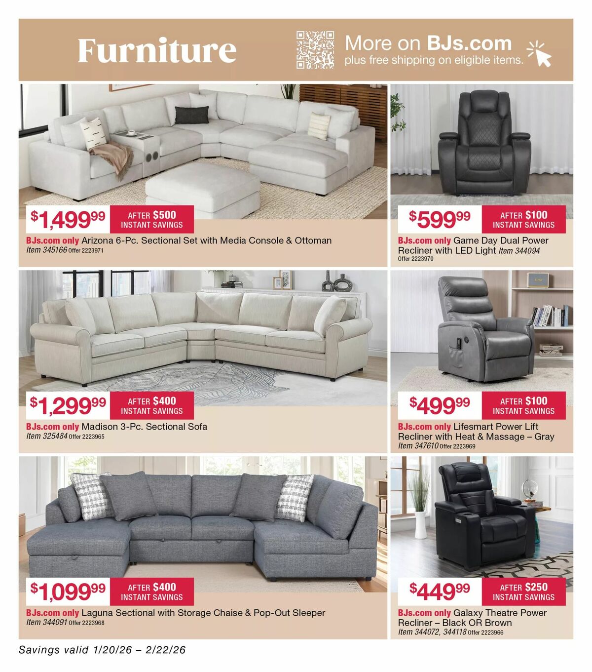 BJ's Wholesale Club Weekly Ad from January 29