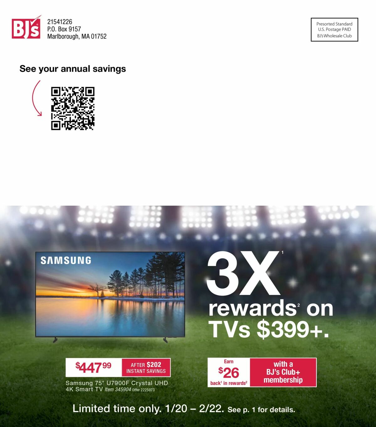 BJ's Wholesale Club Weekly Ad from January 29