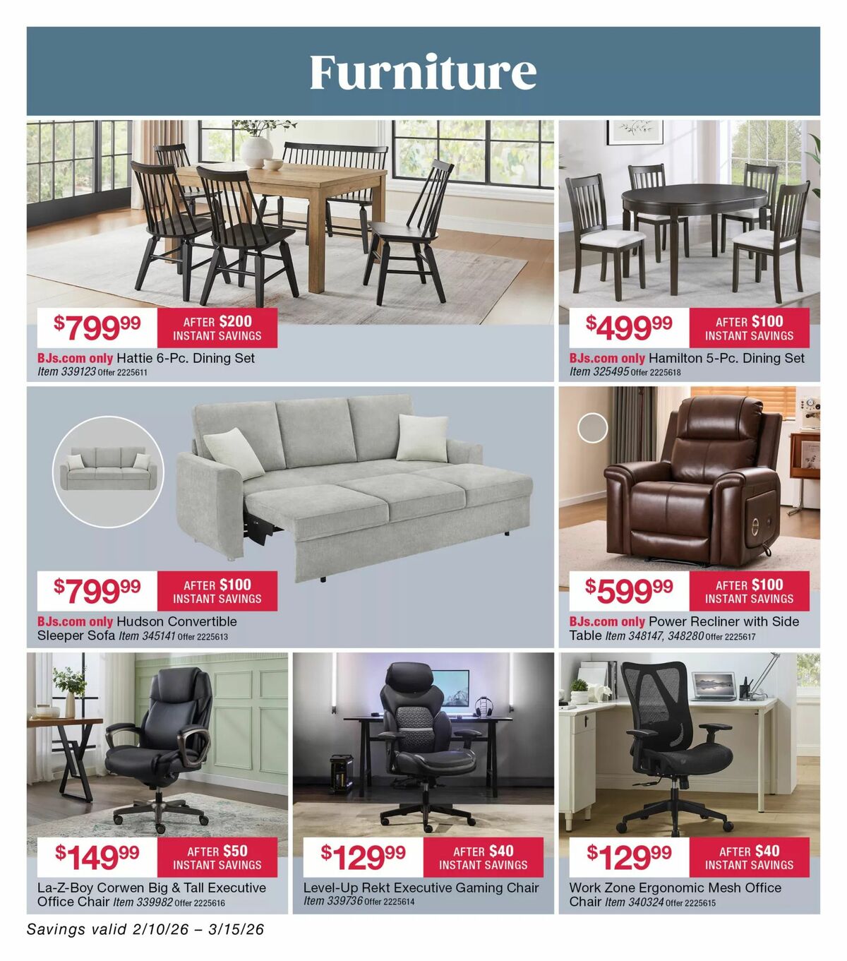 BJ's Wholesale Club Weekly Ad from February 10