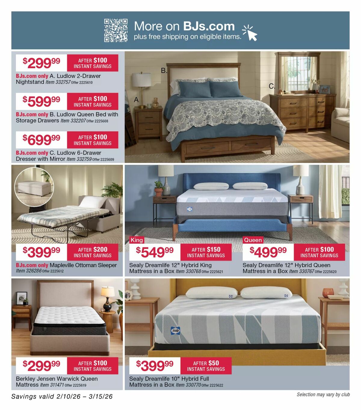 BJ's Wholesale Club Weekly Ad from February 10