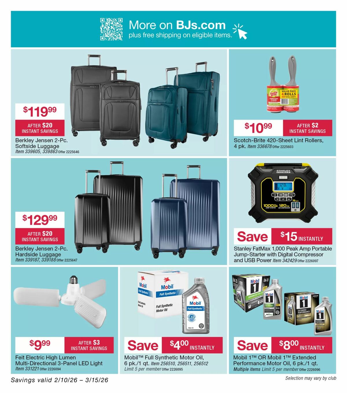 BJ's Wholesale Club Weekly Ad from February 10