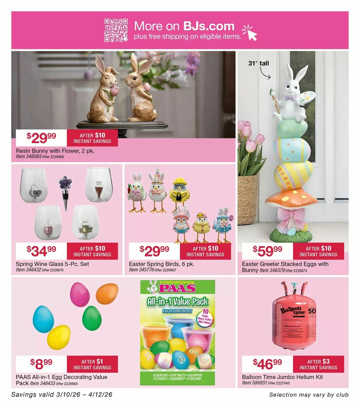 BJ's Wholesale Club Weekly Ad from March 10