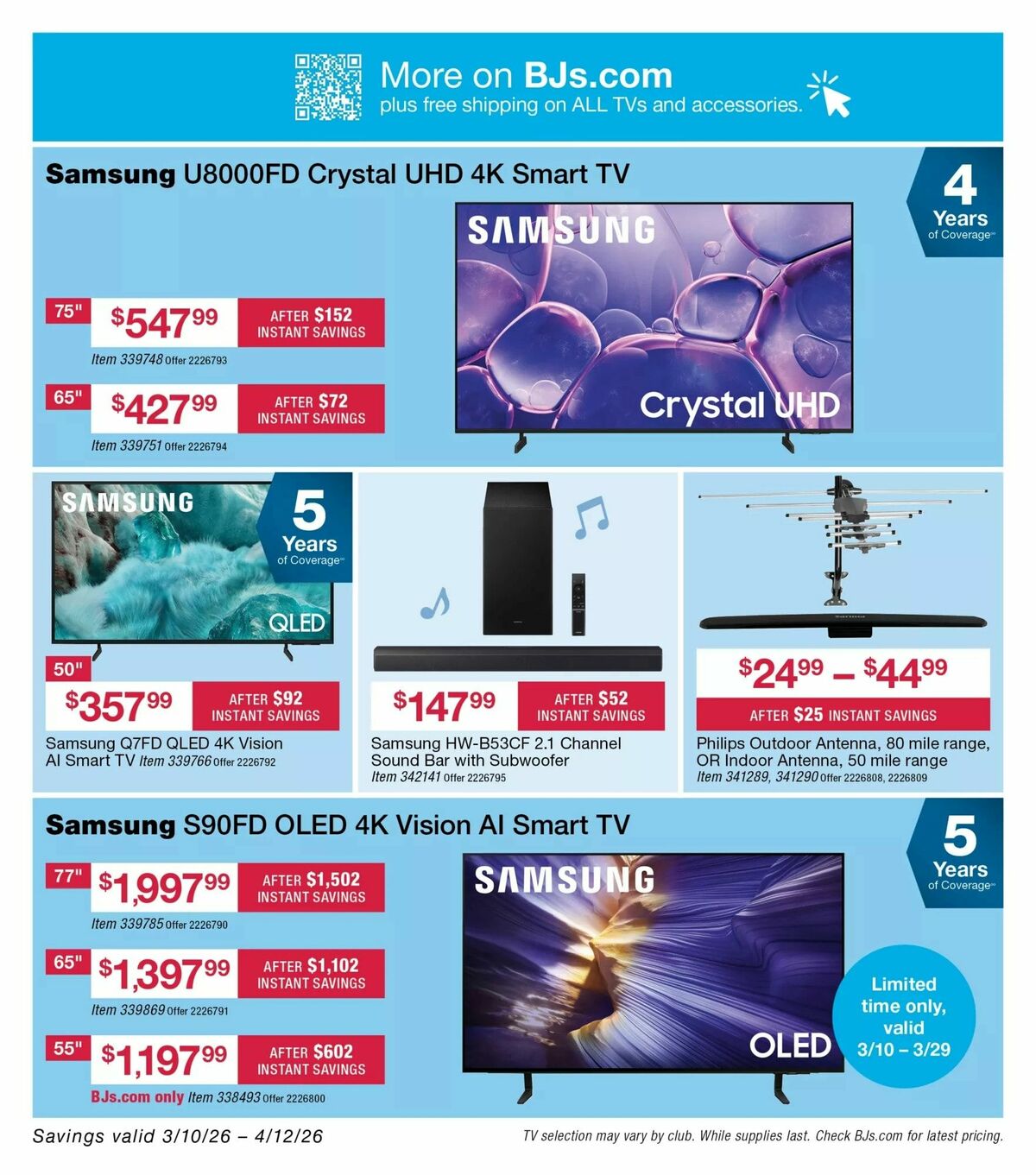 BJ's Wholesale Club Weekly Ad from March 10
