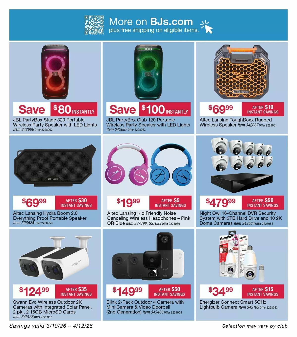 BJ's Wholesale Club Weekly Ad from March 10
