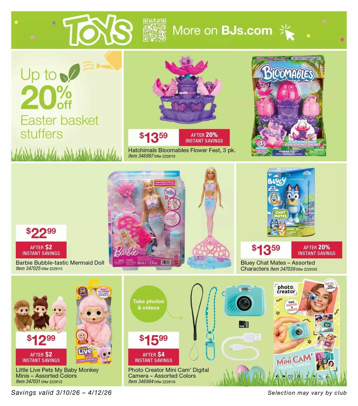 BJ's Wholesale Club Weekly Ad from March 10