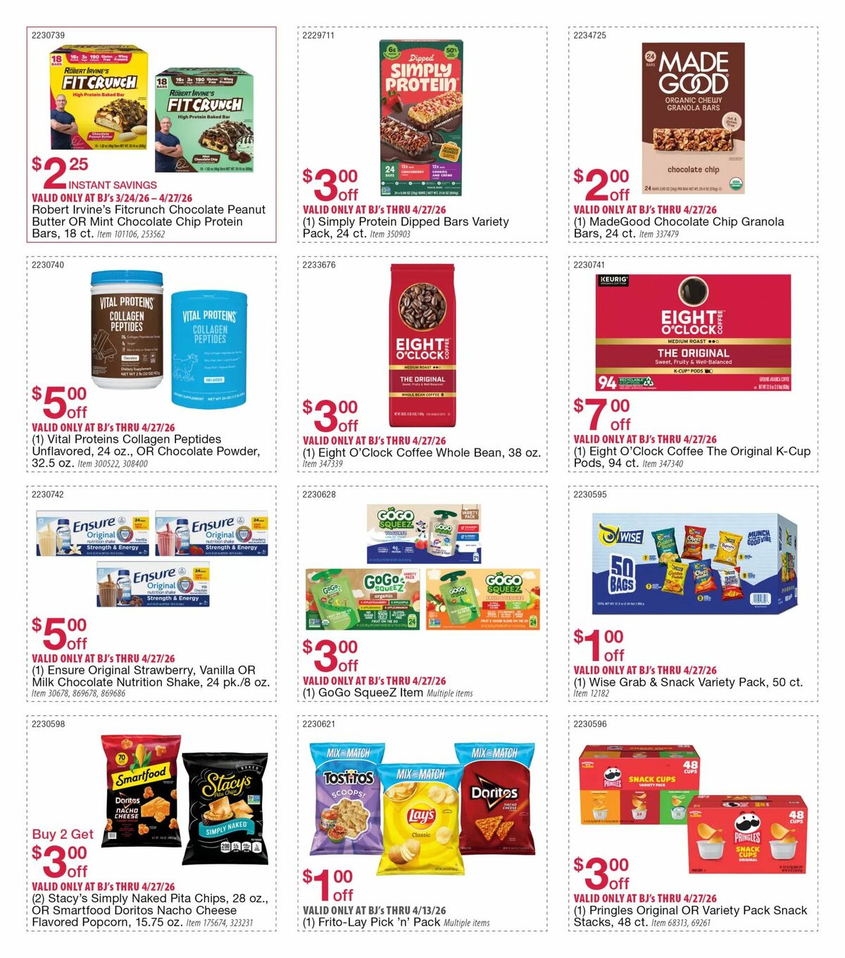 BJ's Wholesale Club Weekly Ad from April 3