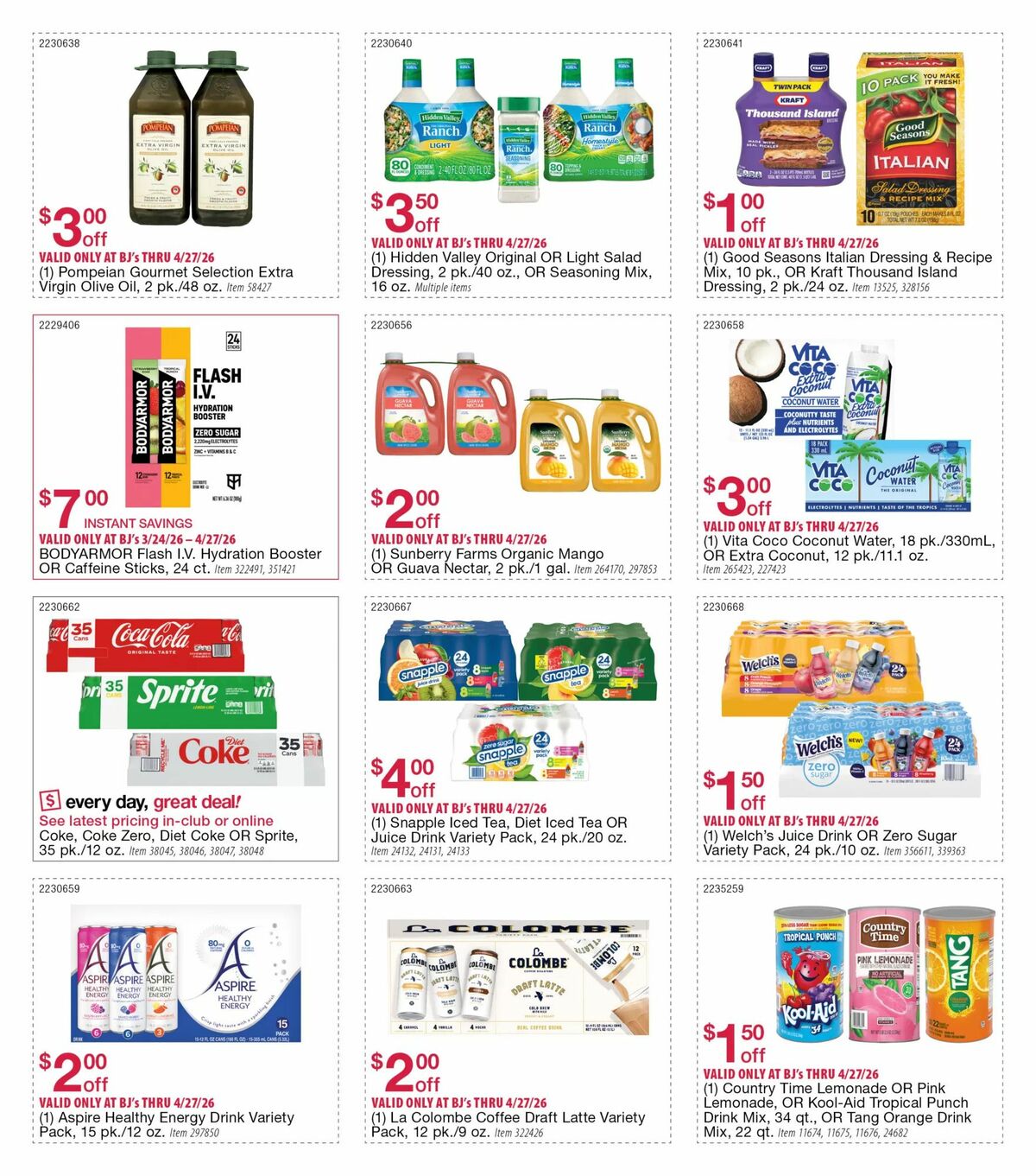 BJ's Wholesale Club Weekly Ad from April 3