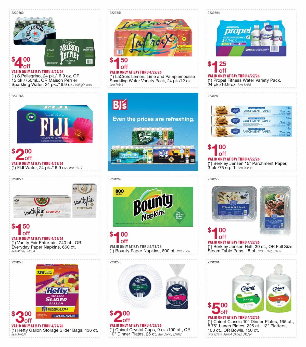 BJ's Wholesale Club Weekly Ad from April 3