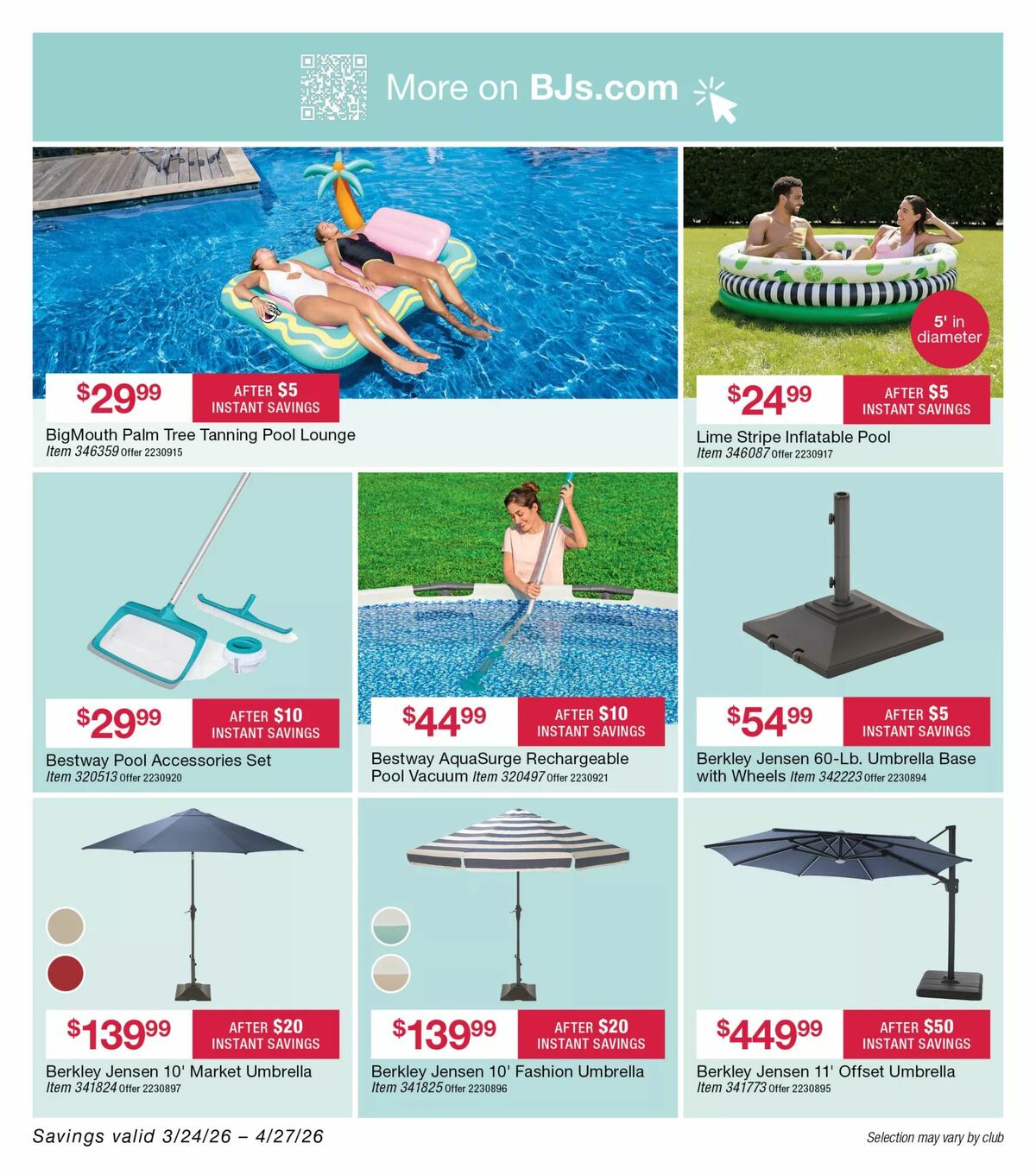 BJ's Wholesale Club Weekly Ad from April 3
