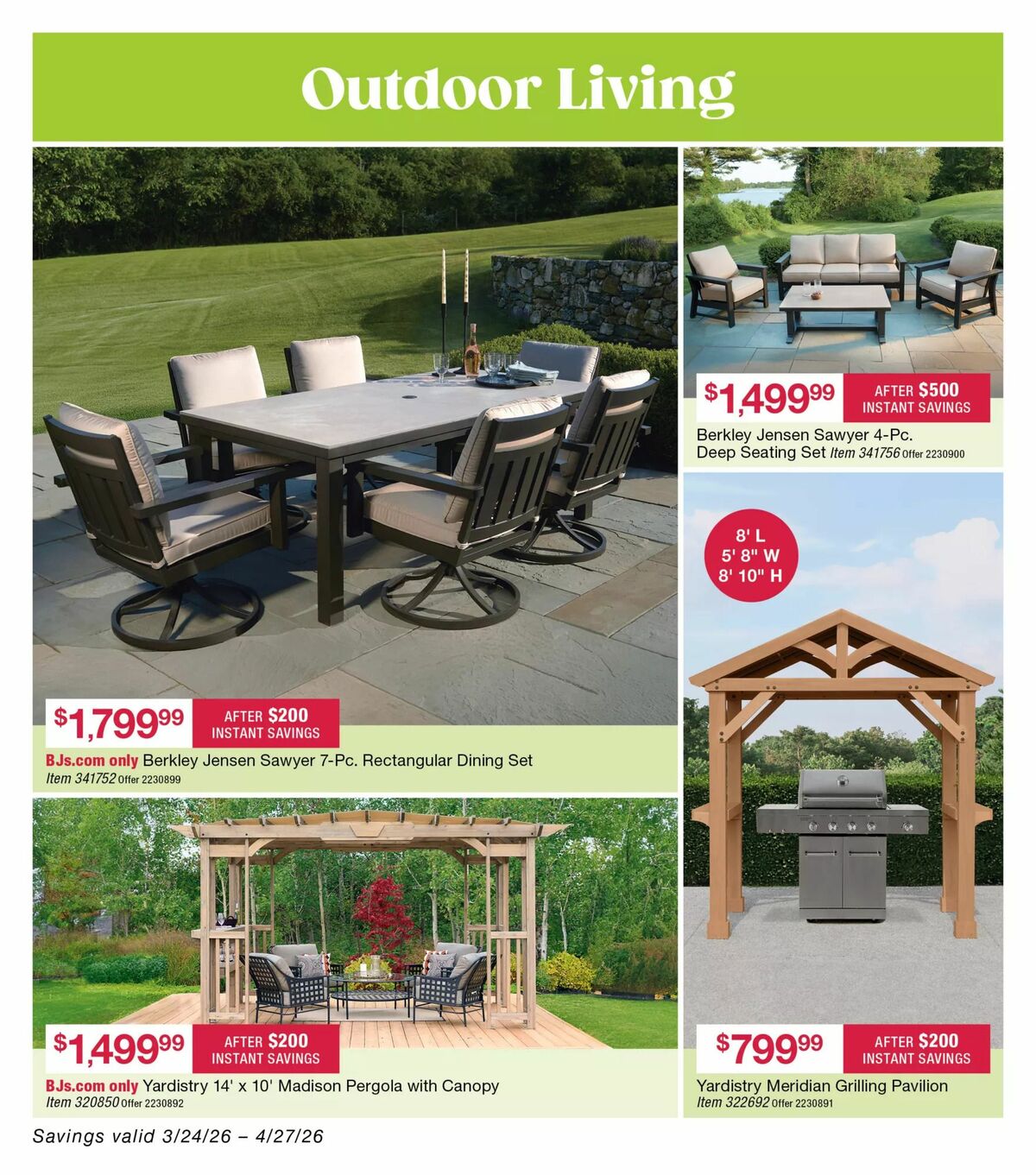 BJ's Wholesale Club Weekly Ad from April 3