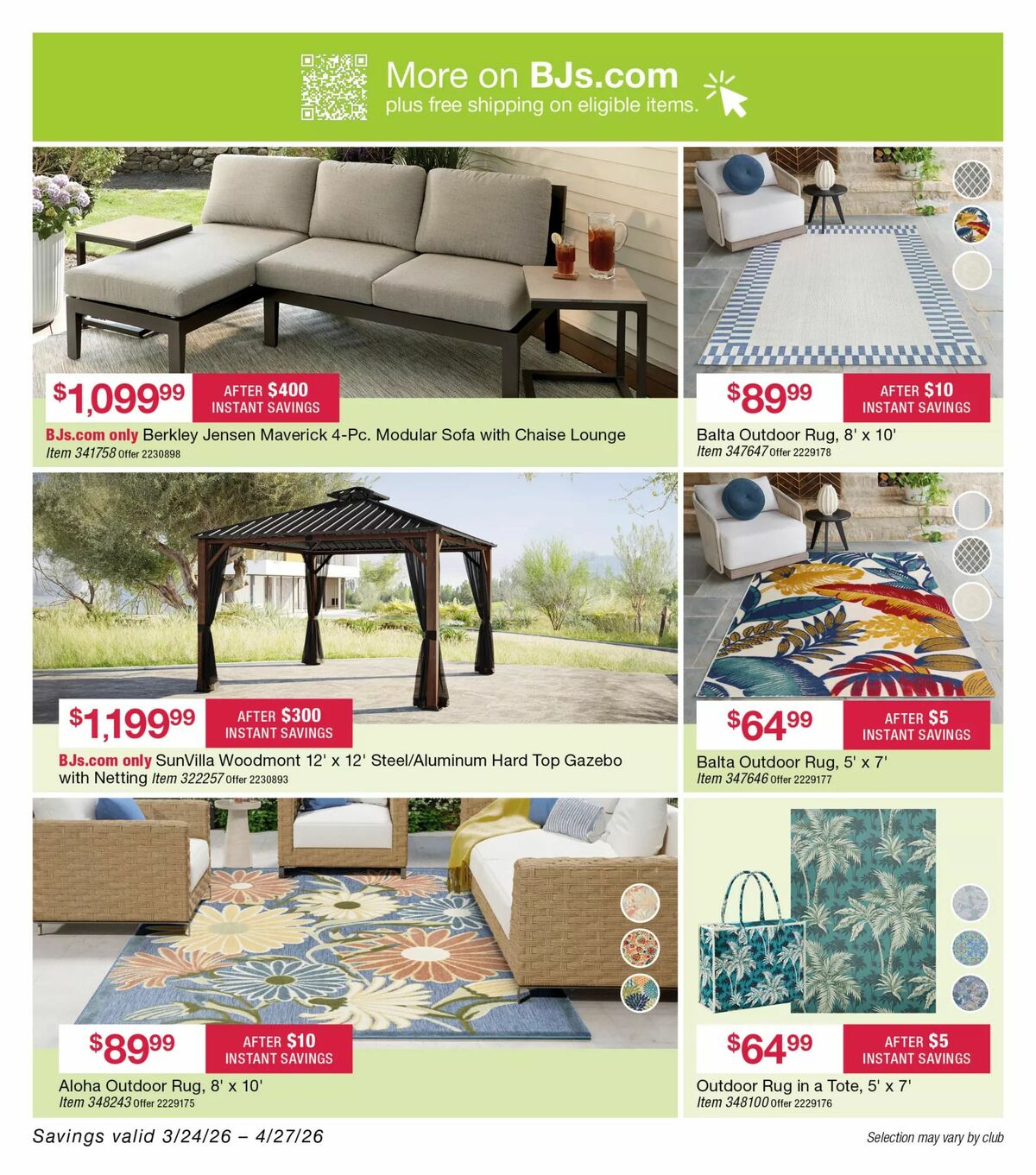 BJ's Wholesale Club Weekly Ad from April 3