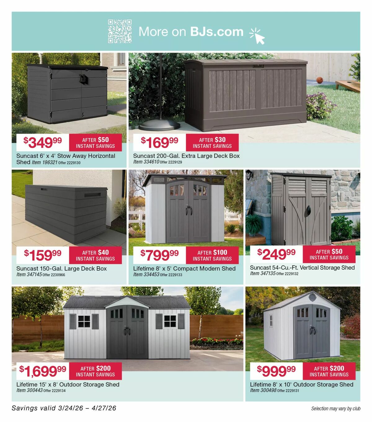 BJ's Wholesale Club Weekly Ad from April 3