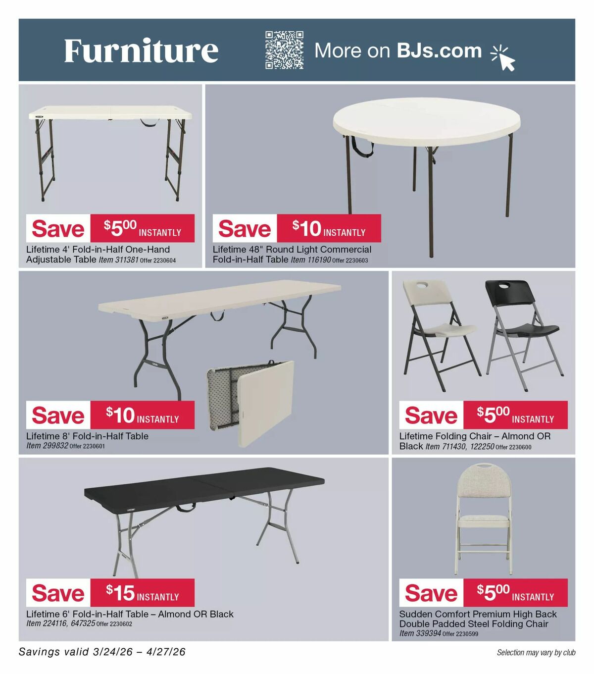 BJ's Wholesale Club Weekly Ad from April 3