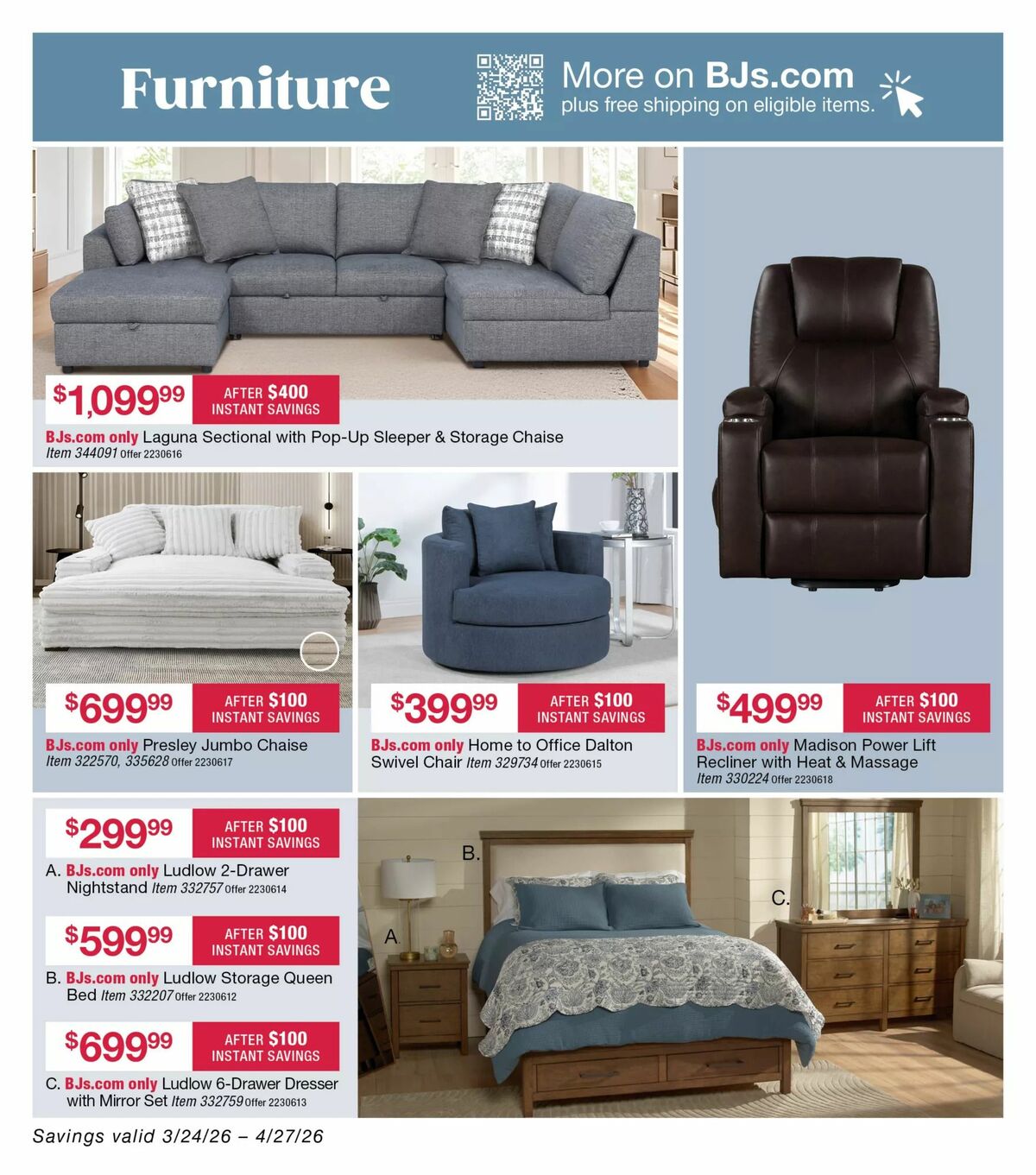 BJ's Wholesale Club Weekly Ad from April 3