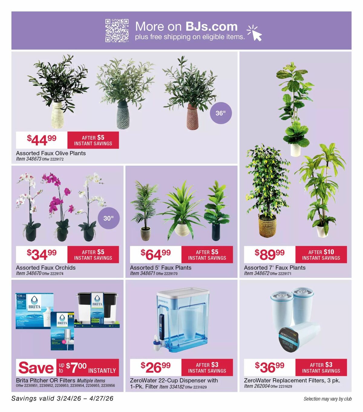 BJ's Wholesale Club Weekly Ad from April 3