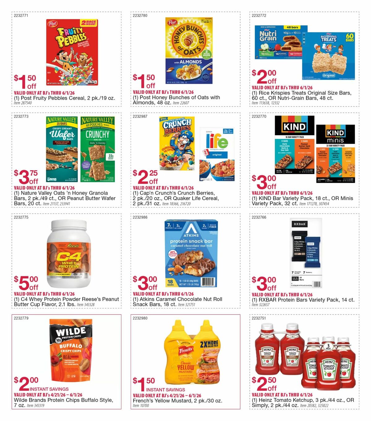BJ's Wholesale Club Weekly Ad from April 21