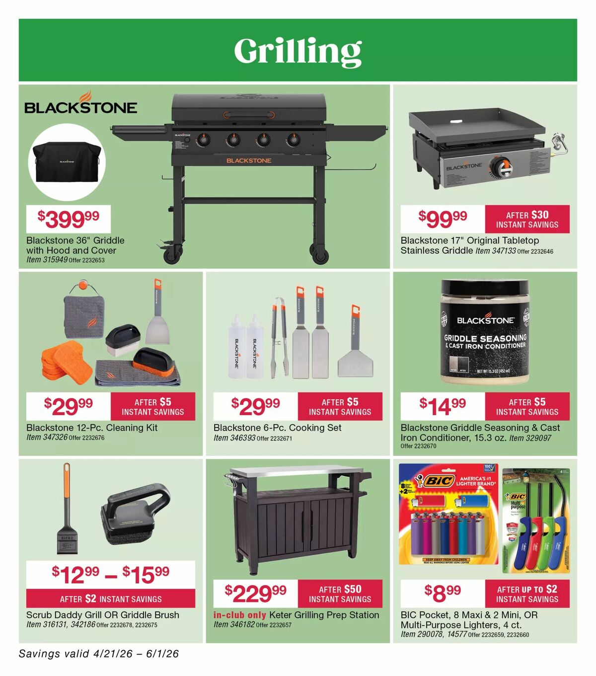 BJ's Wholesale Club Weekly Ad from April 21