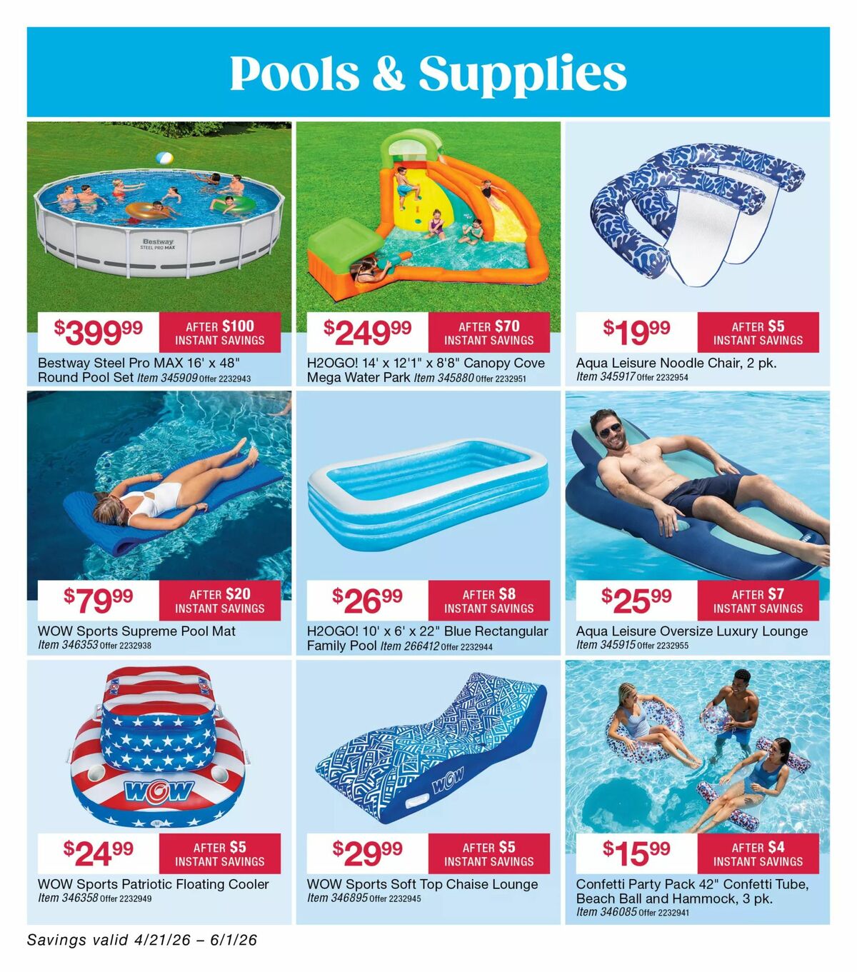 BJ's Wholesale Club Weekly Ad from April 21