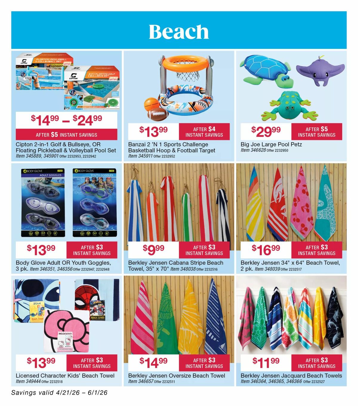 BJ's Wholesale Club Weekly Ad from April 21
